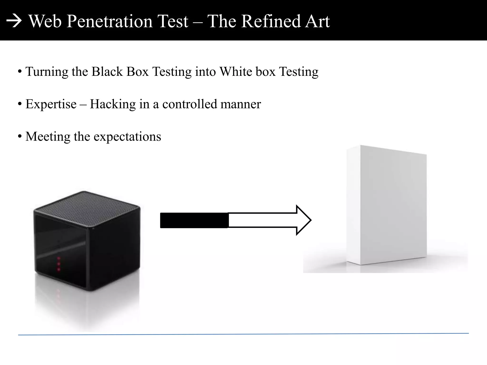  A view of web application and a website under testing.