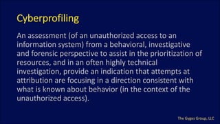 Concepts of Behavioral & Cyber Profiling: My Experience as the FBI’s ...
