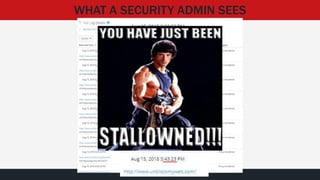 WHAT A SECURITY ADMIN SEES
 