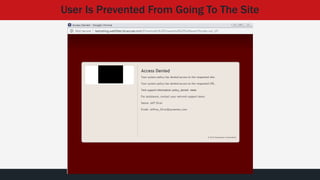 User Is Prevented From Going To The Site
 