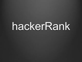 hackerRank
 