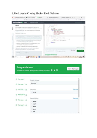 HackerRank C Programming Challenges2.docx