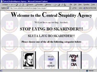 CIA.gov defacement example
 