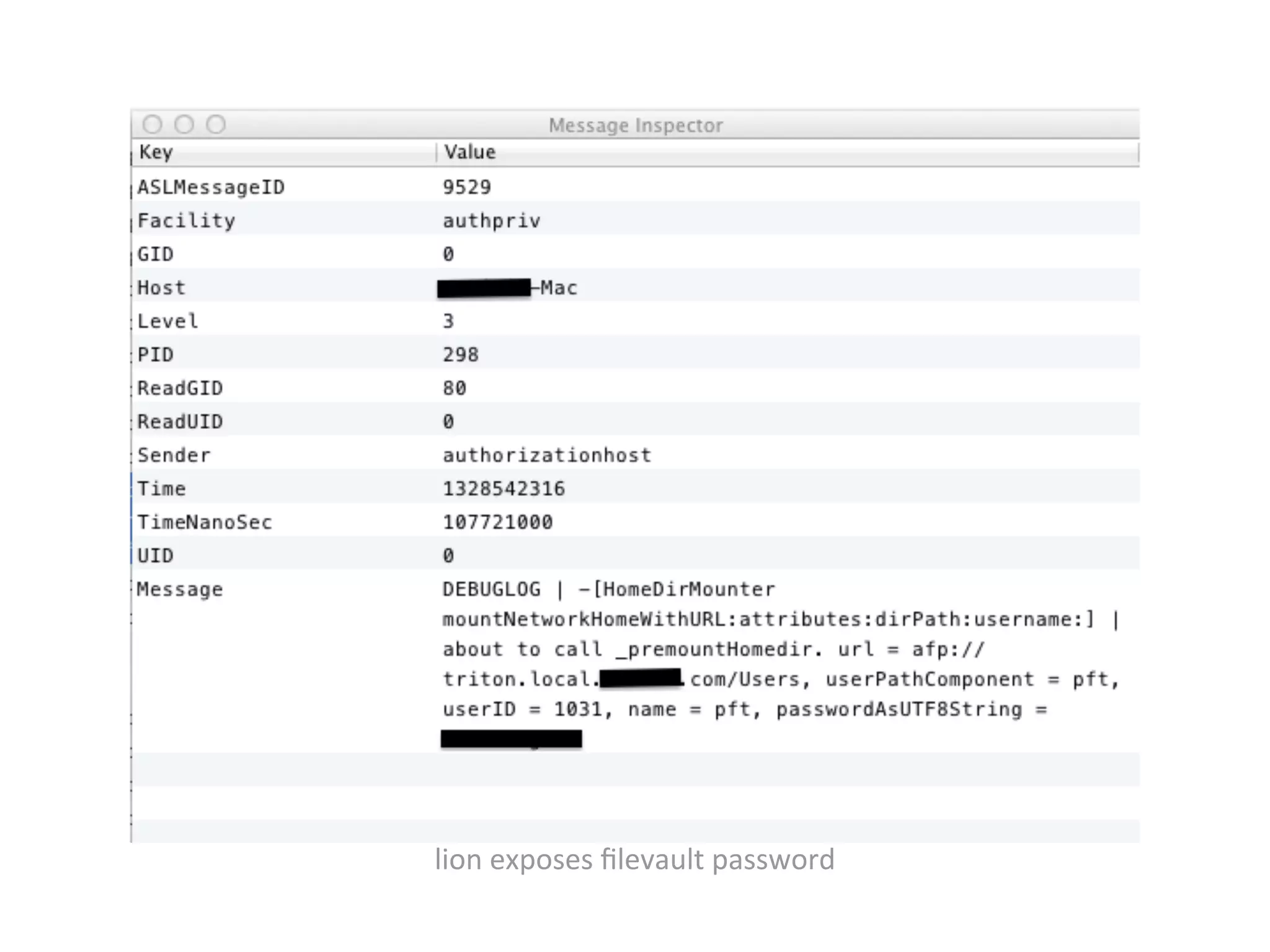 lion	
  exposes	
  ﬁlevault	
  password
 