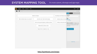 SYSTEM MAPPING TOOL To create system, sitemaps and app maps
http://quirktools.com/smaps
 