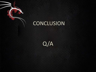 CONCLUSION


   Q/A
 