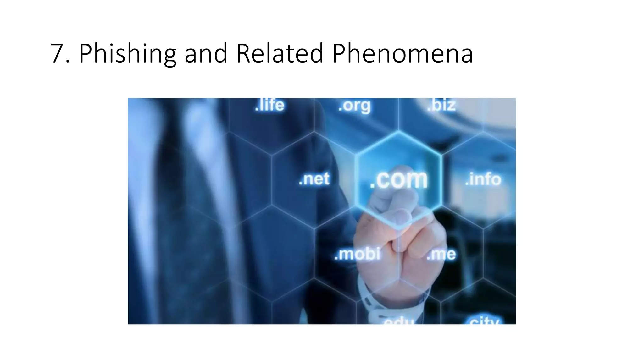 7. Phishing and Related Phenomena