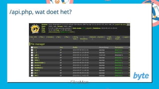 /api.php, wat doet het?
FilesMan
 