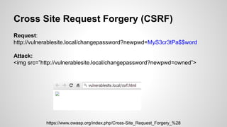 Cross Site Request Forgery (CSRF) Demo
 