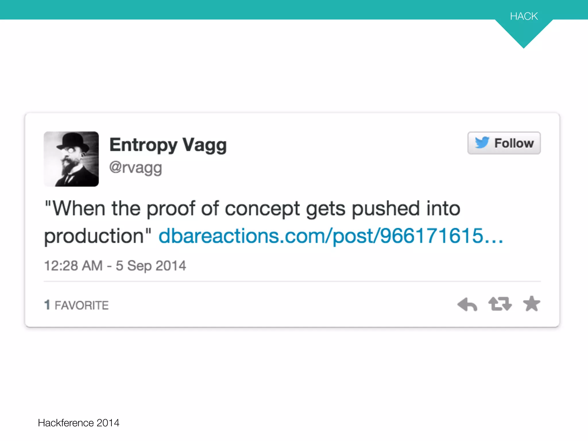 Hackference 2014 
HACK 
31 
 