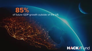 85%of future GDP growth outside of the US
 