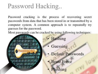 Password Hacking..

 