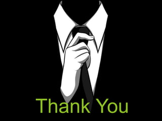 References 
• http://compnetworking.about.com/od/networksecurityprivacy/f/what-is-hacking. 
htm 
• http://whatishacking.org/ 
• http://whatismyipaddress.com/hacking 
• http://dictionary.reference.com/browse/hacker?s=t 
• http://wiki.answers.com/Q/What_is_the_difference_between_hacking_and_crac 
king 
• http://answers.yahoo.com/question/index?qid=20071206182542AA3JzNy 
• http://www.huffingtonpost.co.uk/eva-blumdumontet/29c3-hacking-politics_ 
b_2512573.html 
• http://answers.yahoo.com/question/index?qid=20110801131429AAFTktO 
• http://www.• http://www.Thank cs.berkeley.edu/~bh/hacker.html 
ehow.com/about_4673738_why-do-You 
people-hack.html 
• http://venturebeat.com/2011/12/28/anonymous-stratfor-hack-10-things-to-know/ 
• http://www.slideshare.net/TerroWhite/ethical-hacking-and-it-security-training 
• http://www.switched.com/2011/02/24/what-to-do-email-account-hacked/ 
 