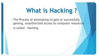 Hacking Topic Ppt Hacking | PPTX