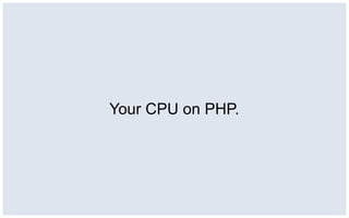 Your CPU on PHP.
 
