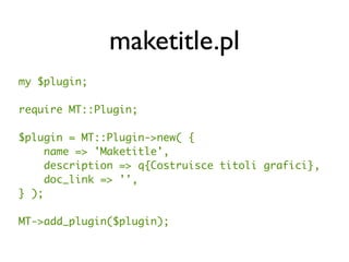 Hacking Movable Type