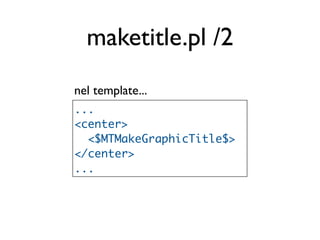 Hacking Movable Type