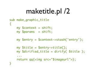Hacking Movable Type