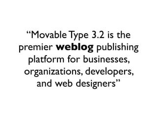 Hacking Movable Type