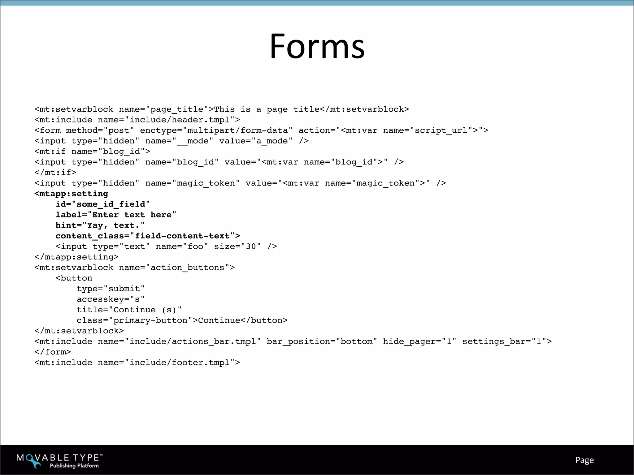 Hacking Movable Type Training - Day 2
