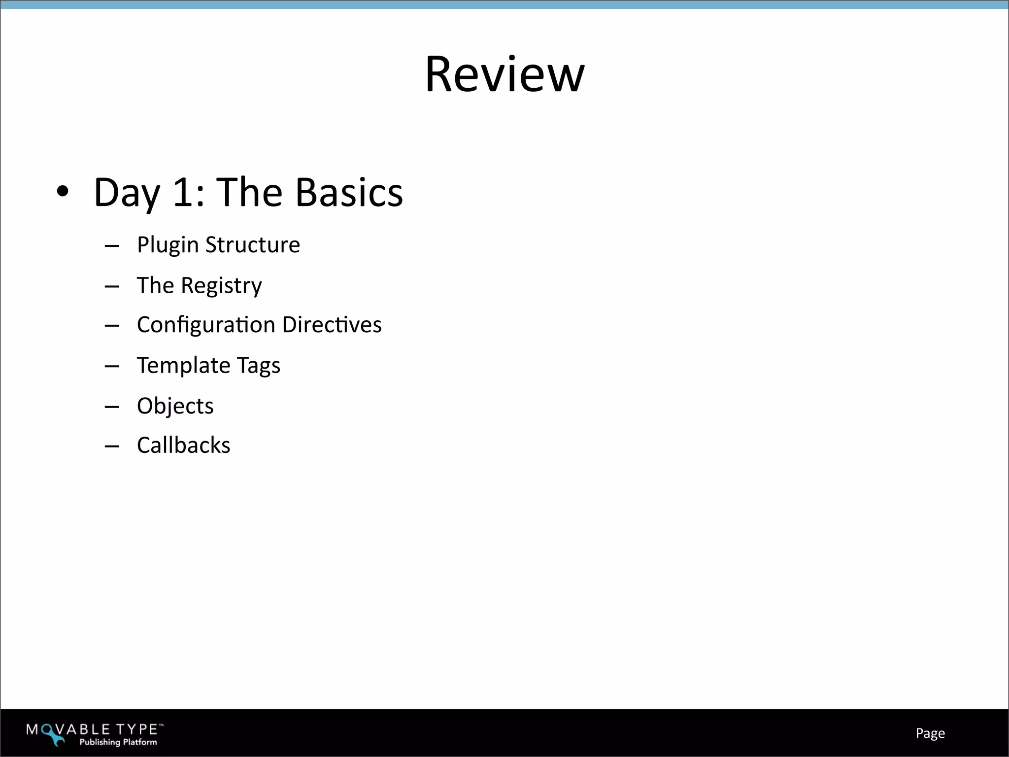 Hacking Movable Type Training - Day 2