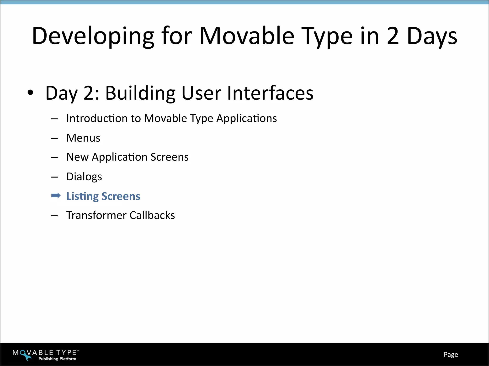 Hacking Movable Type Training - Day 2