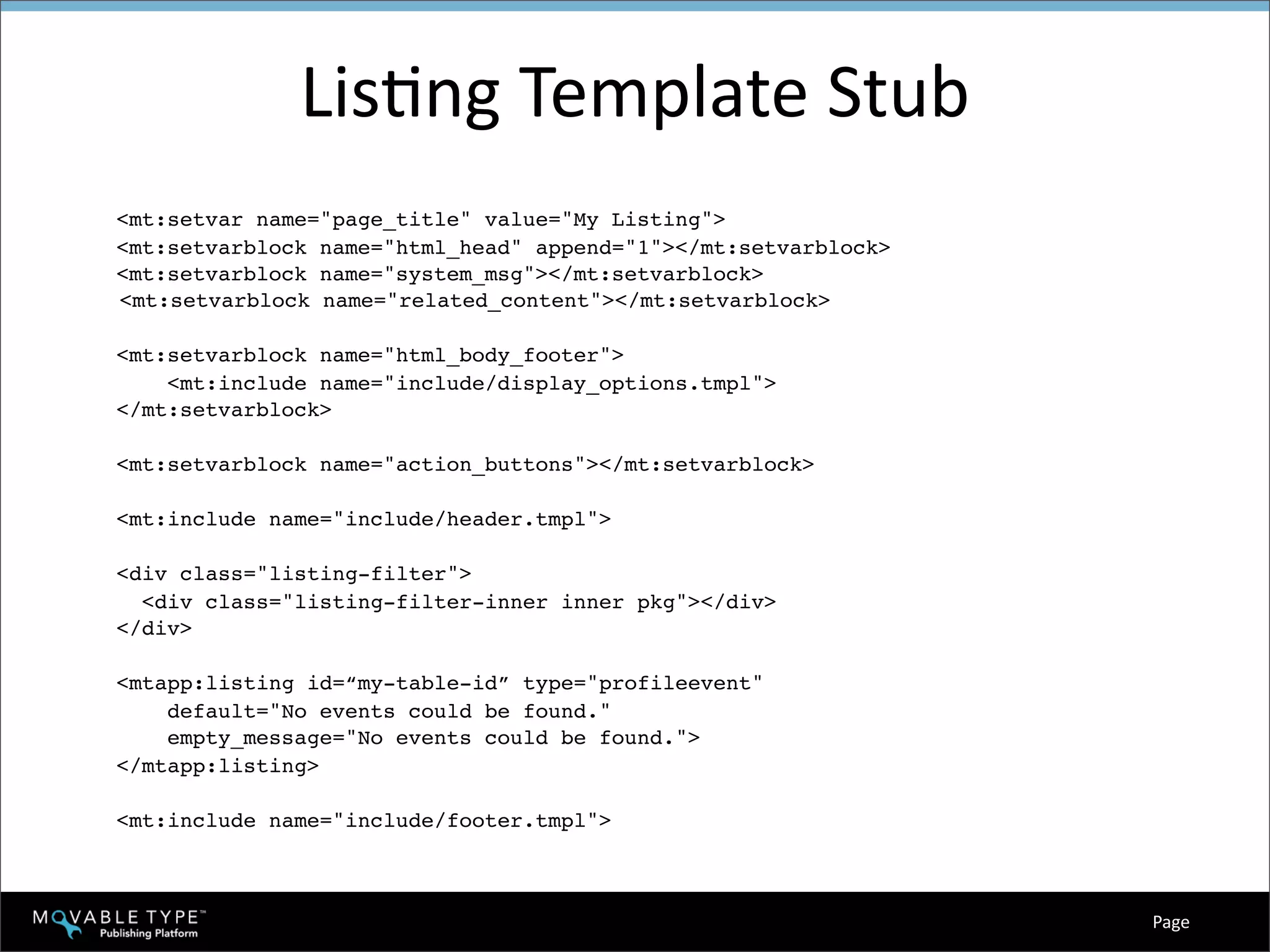 Hacking Movable Type Training - Day 2