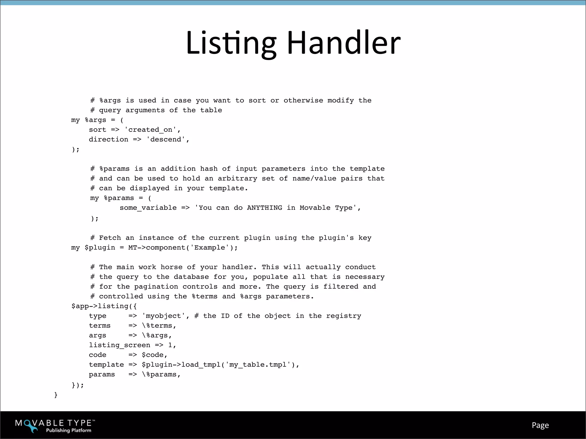 Hacking Movable Type Training - Day 2