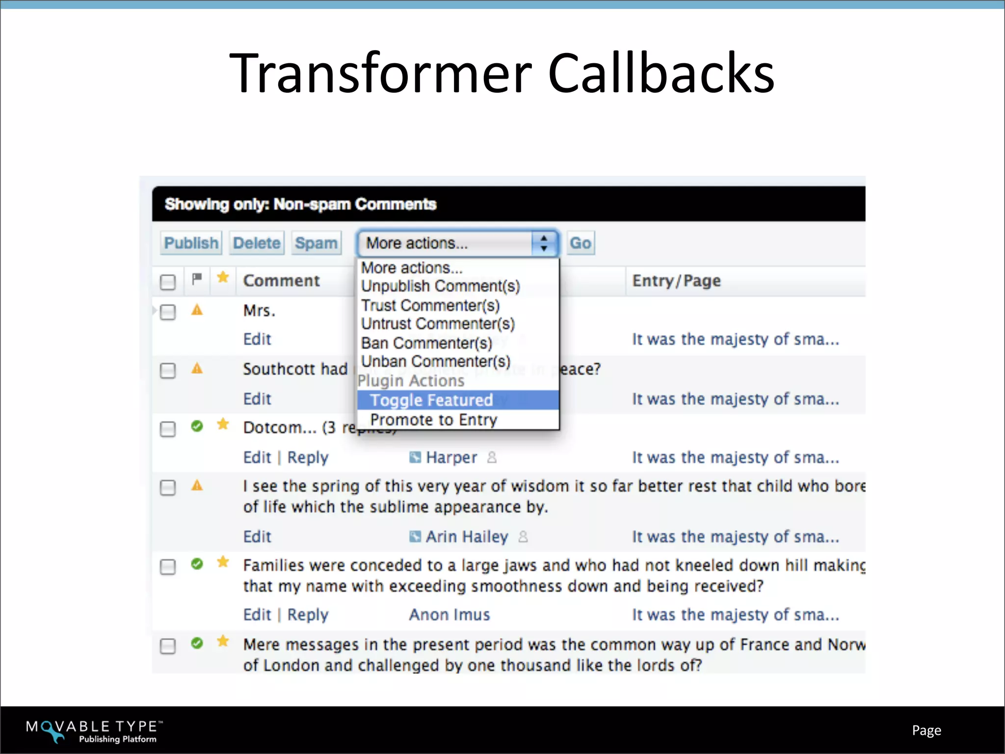 Hacking Movable Type Training - Day 2