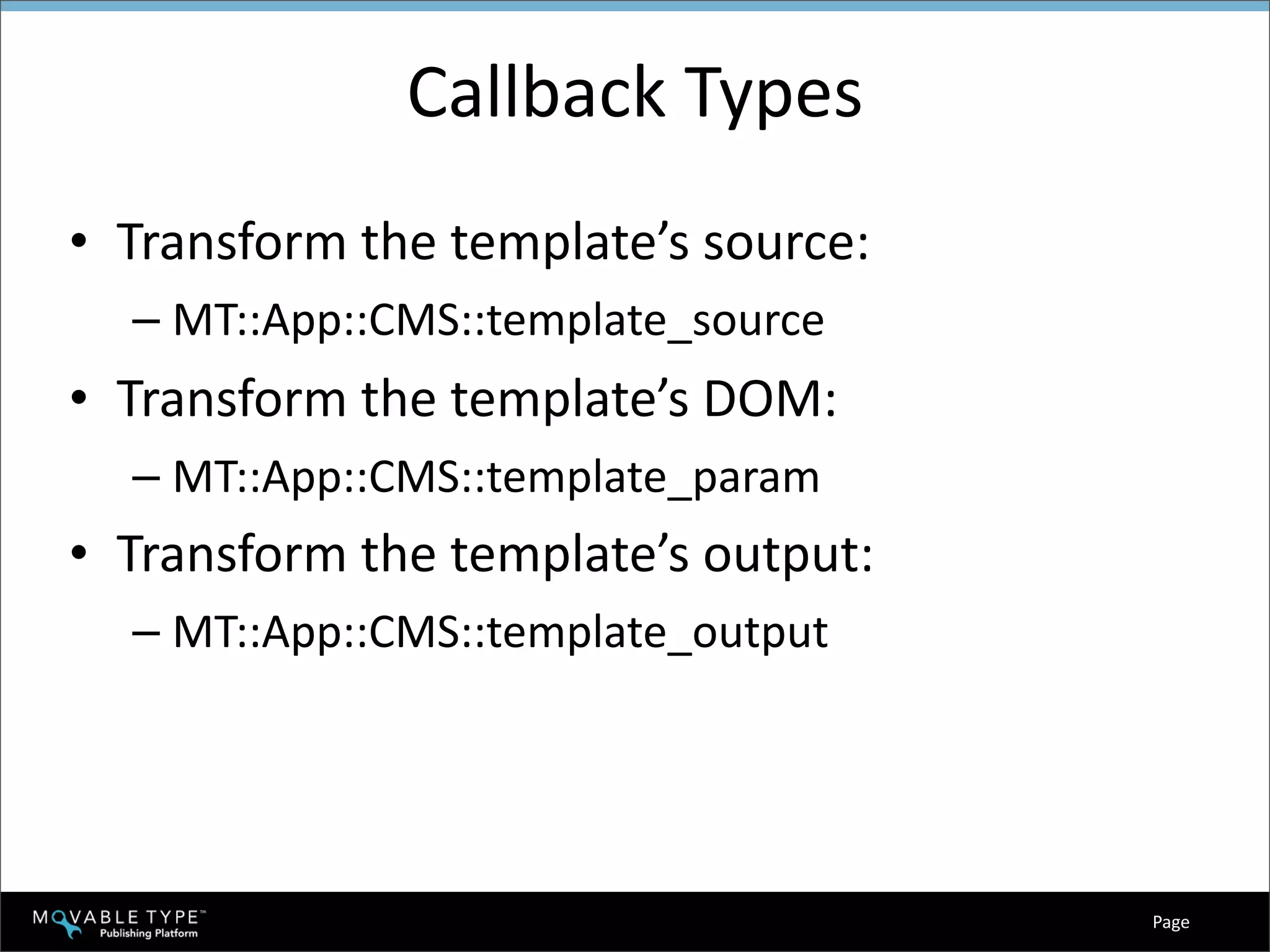 Hacking Movable Type Training - Day 2