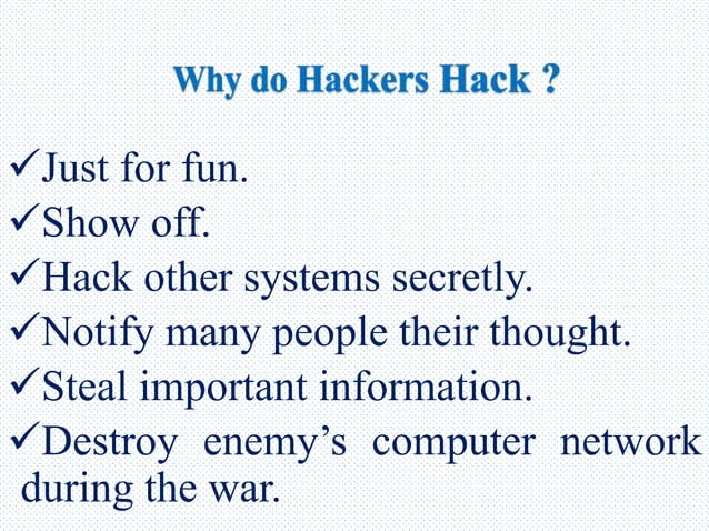 Hacking ppt | PPT