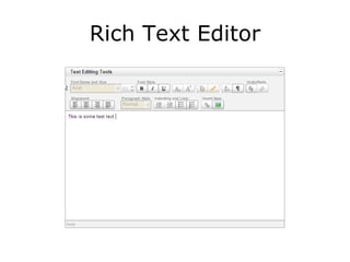 Rich Text Editor 