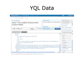 YQL Data 
