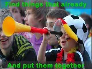 Show us what can be built using the systems we (and others) offer. 