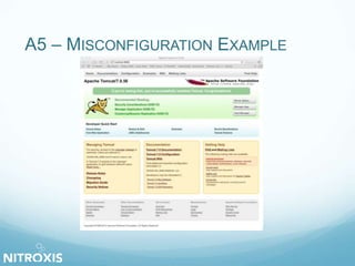 A5 – MISCONFIGURATION EXAMPLE
 