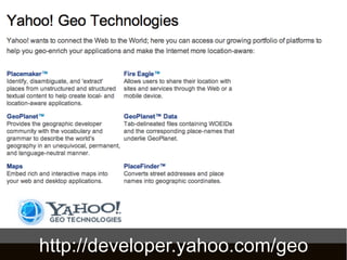 http://developer.yahoo.com/geo
 