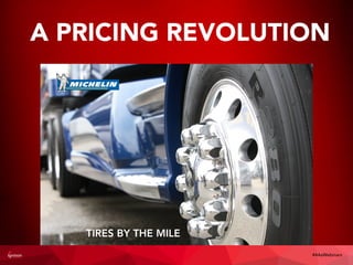 A PRICING REVOLUTION
TIRES BY THE MILE
#4AsWebinars
 