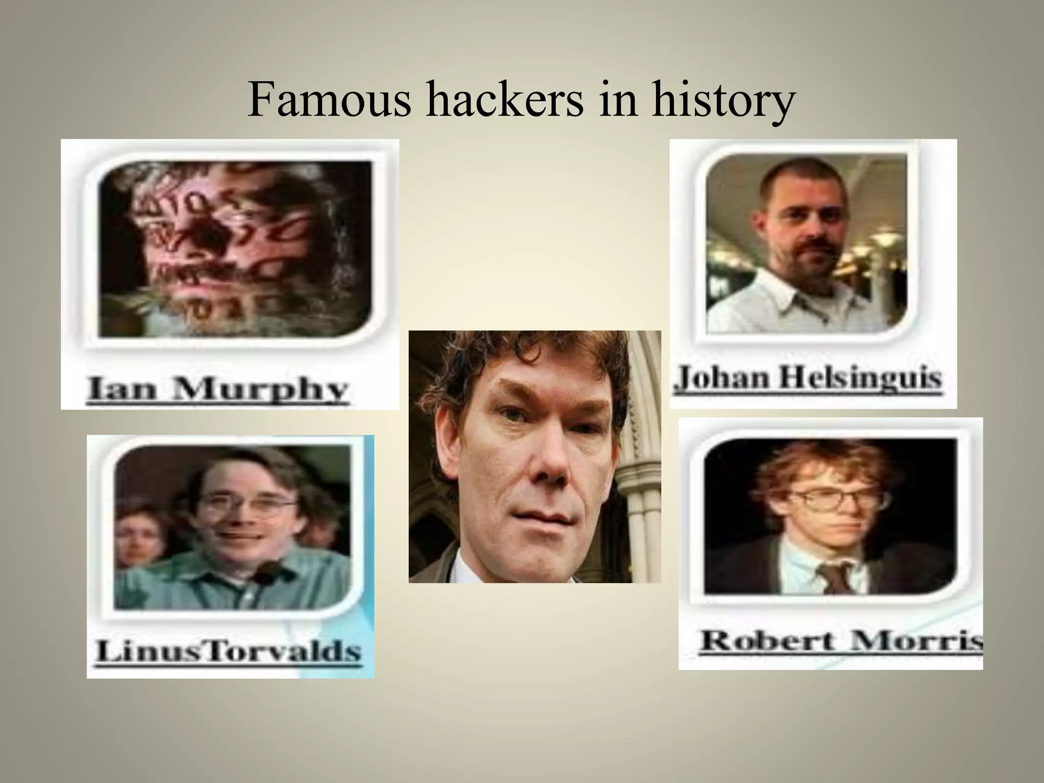 Famous hackers in history
 