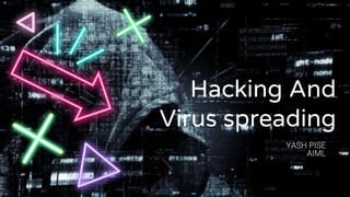 - YASH PISE
- AIML
Hacking And
Virus spreading
 