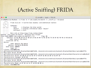(Active Sniffing) FRIDA
 