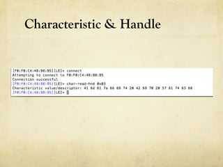 Characteristic & Handle
 