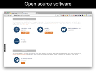 Open source software
 