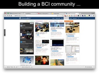 Building a BCI community ...
 