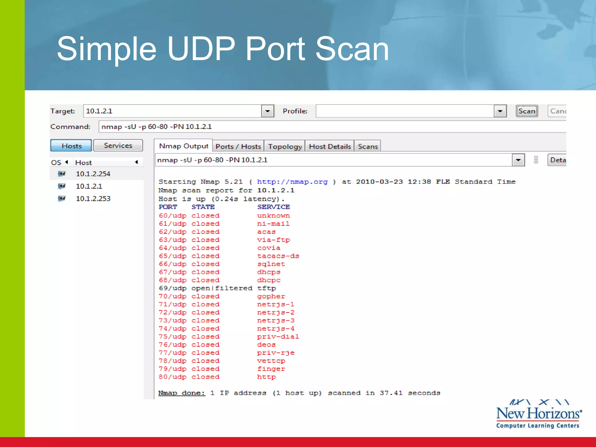 Simple UDP Port Scan 