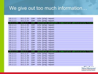 We give out too much information… 