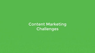 Content Marketing
Challenges
 