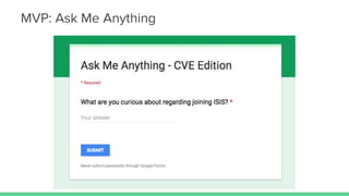 MVP: Ask Me Anything
 