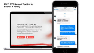 MVP: CVE Support Textline for
Friends & Family
 