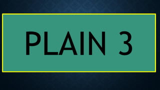 というわけで
• 末尾が分かっているブロックを黄色の枠で示します
• あれれれ？
PLAIN 3
 