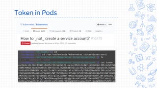 Token in Pods
 